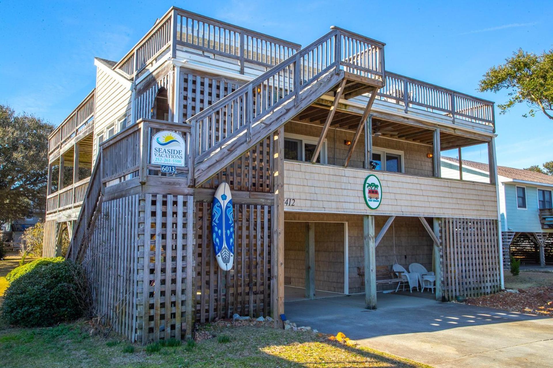 6013 Surf Shack Just One Block To The Beach Villa Nags Head Exterior photo